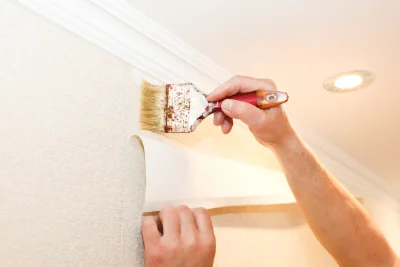 Pose de papier peint à Vaux-sur-Lunain — revêtements muraux et toiles de verre